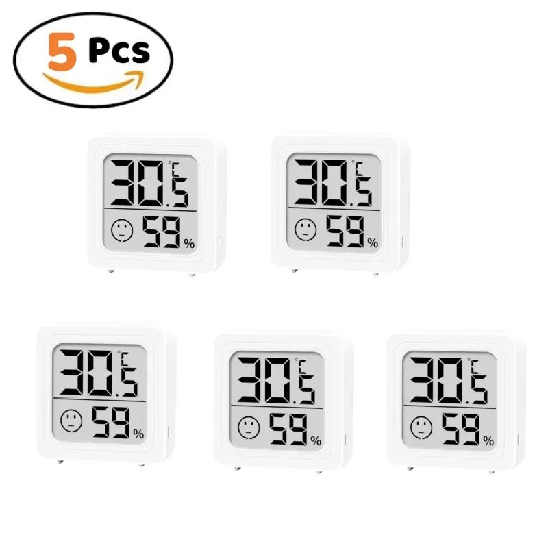 Mini Digital Hygrometer Indoor Thermometer Humidity Meter with Temperature and Humidity Monitor for Baby Room Cellar Greenhouse