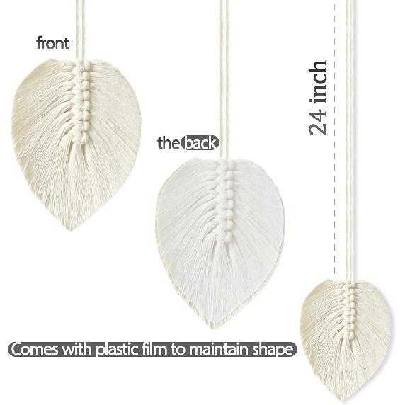 Curtain Tiebacks Curtain Ties Handmade Leaves Weave Twine Curtain tie Backs Boho Cotton Curta tiebacks Curtain Holder Tie Backs for Curta Braided