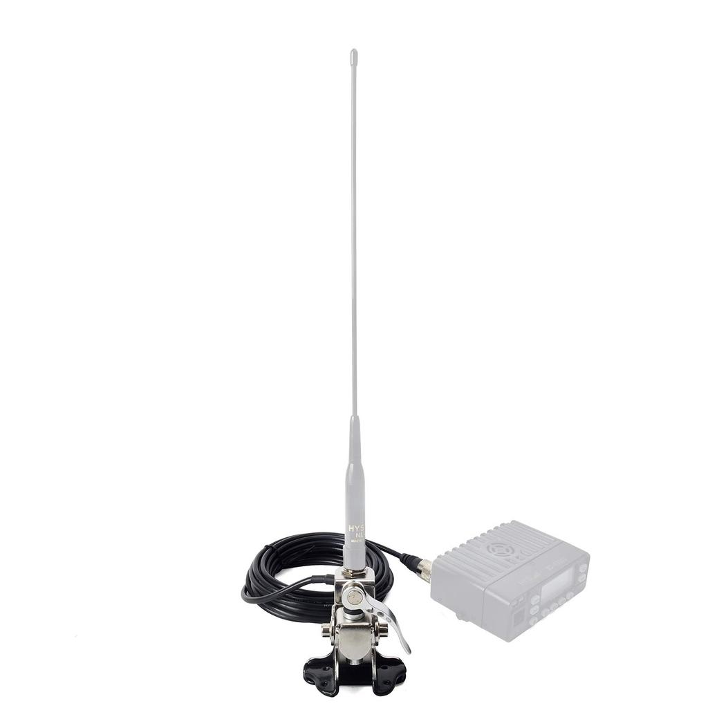 YNIBST Mobile Antenna Mounting Base with RG58 Coaxial Cable (5m) Set, MJ-MP Type, for Trunk and Hatchback Use, Adjustable Angle, Includes L-Wrench