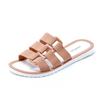 Fashion 2024 Slippers Women Buckled Strap Summer Beach Slippers Plastic Sandals Classic Women's Buckle Garden Slippers Quick-drying