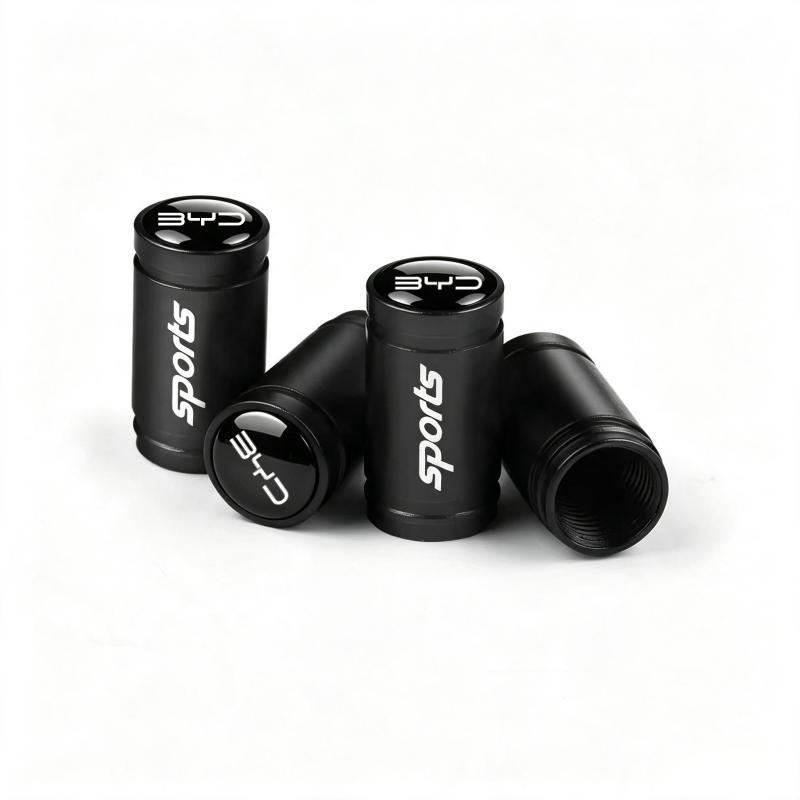 4Pcs Aluminum Alloy Car Tire Valve Stem Caps For BYD Seal U Dolphin Mini Sealion 7 Song Pro ATTO 3 Yuan UP Dolphin Seal 5 Stem Caps1