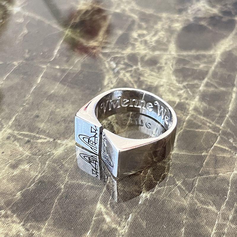 Pierścionek logo Saturn wygrawerowany vintage pierścionek vintage hip hop męski damski niszowy niepopularny modny mężczyzna ulica crack