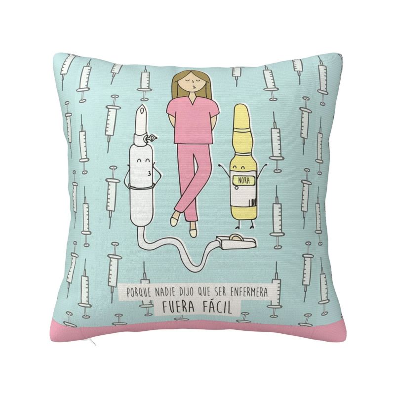 Luxury Cartoon Doctors Nurse Cushion Covers 45x45cm Soft Nursing Medical Print Pillow for Car Square Pillowcase Home Decorative