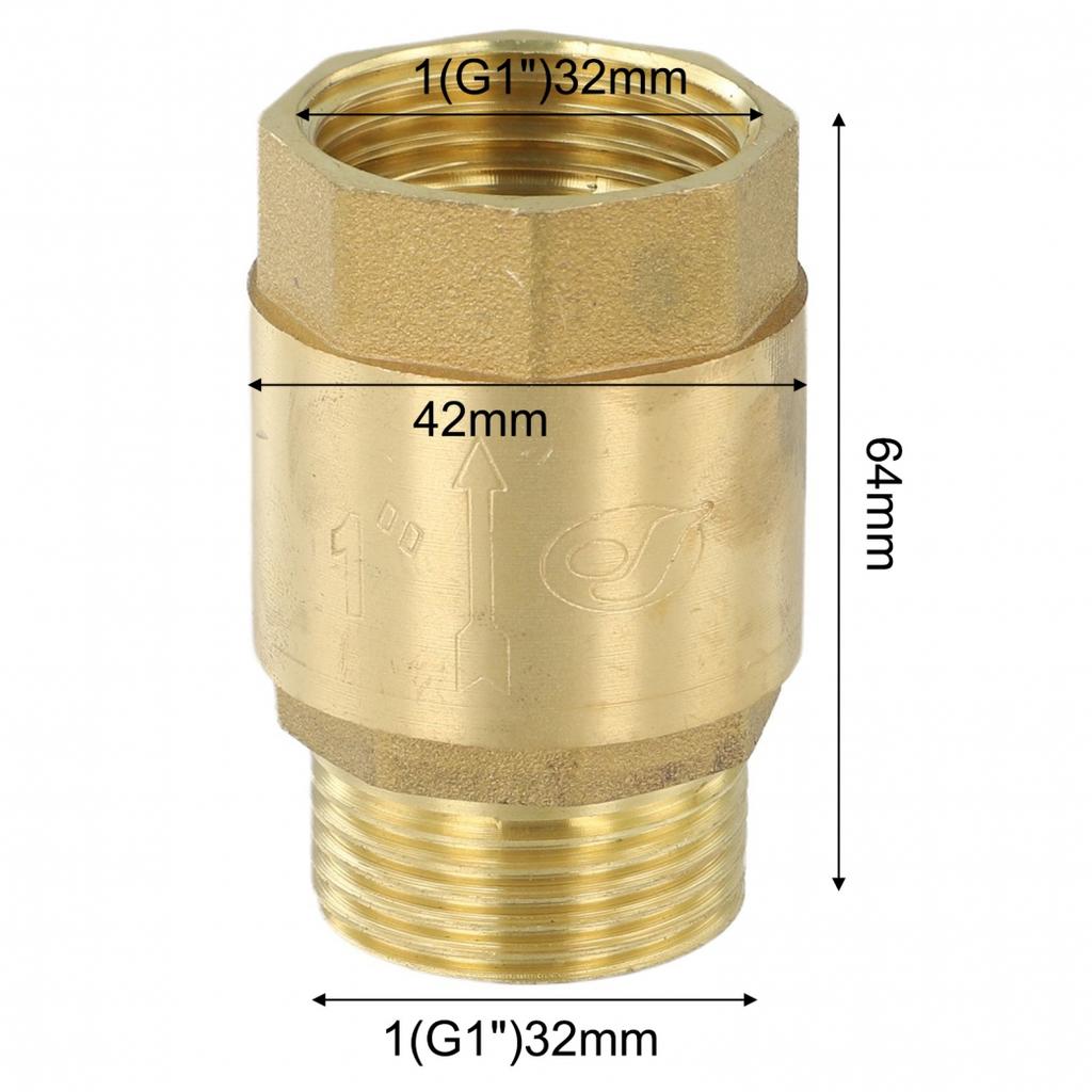 Backflow Prevention Brass Check Valve Pipeline Connection