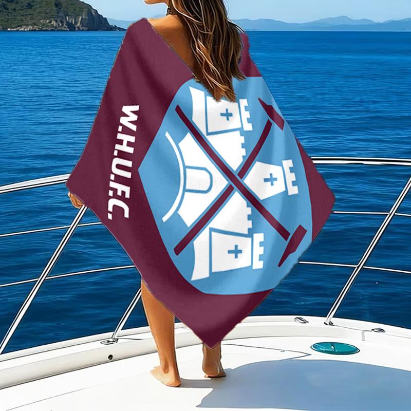 Coat Of Arms Pattern Printed Beach Towel, Super Soft Microfiber, Perfect Gift Birthday, for Pool, Beach, Travel, for family and friends