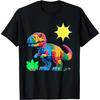 Bouwstenen Dinosaurussen T-Rex Familie Matching T-shirt