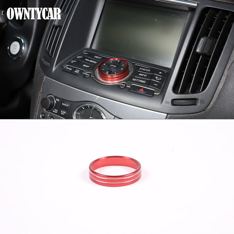 

Aluminum Alloy For Infiniti G25 G37 2007-2013 Air Conditioning Volume Knob Ring Seat Heating Knob Ring Cover Accessories