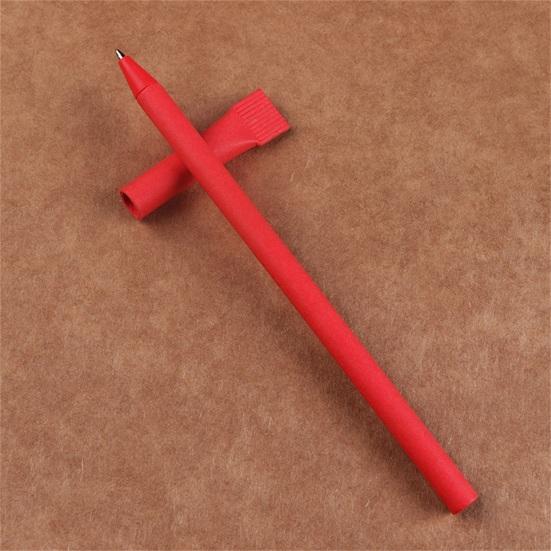 10 ks 0,7mm kuličkové pero Přírodní sulfátový papír Hladký obal na vytahování na psaní Různé barvy Ekologické školní potřeby pro reklamní pera