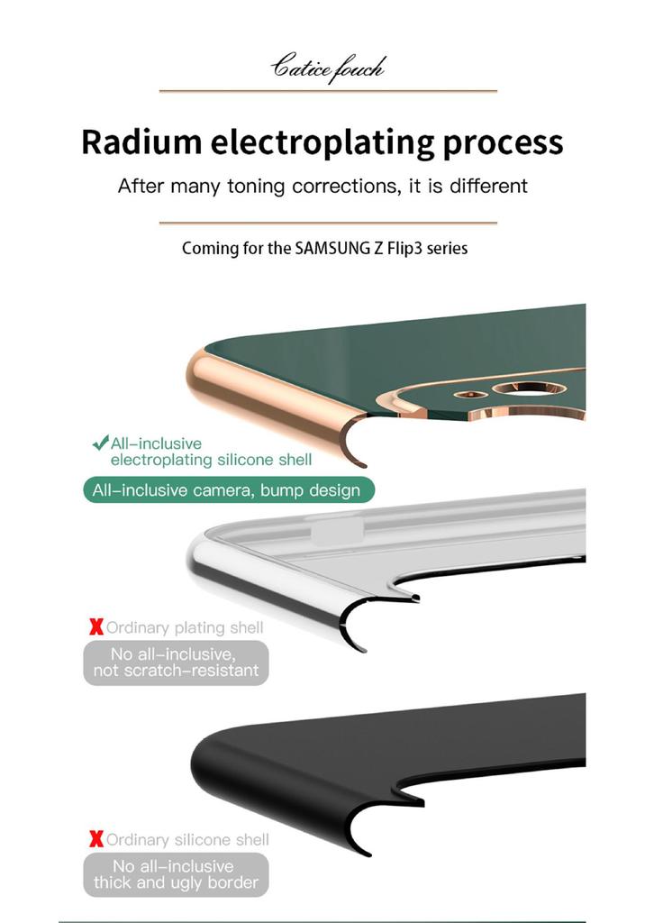 Samsung Z Flip7 Foldable Phone Case: Electroplated Magnetic Stand & Finger Ring Protective Cover