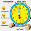 Wooden Clock Dice Math Toys Time Activity Set Time Matching Puzzle Preschool Tactile Learning Clock Educational Toys