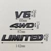 3D Metall Auto Aufkleber Logo 4WD V6 V8 LIMITED Kotflügel Seitenemblem Heckklappen Emblem Für Toyota LC150 LC200 4Runner Tundra Zubehör