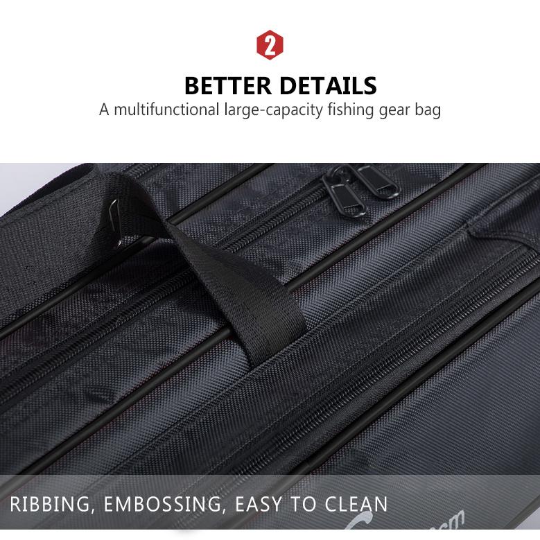 Saci de pescuit portabil multifuncțional Pânză 110/120CM Saci pentru undiță Cutie de depozitare cu două/trei straturi pentru Pesca XA143G