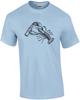 Lobster opening beer bottle t-shirt. Funny lobster t-shirt. Maine T-Shirt