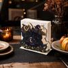 Cute Halloween Wooden Tissue Box Holder for Festive Table and Kitchen Countertop Decoration
