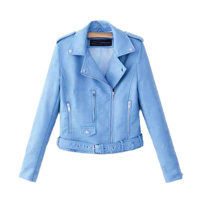 Women's Autumn/Winter PU Leather Motorcycle Jacket – Korean Style Slim Fit Short Coat