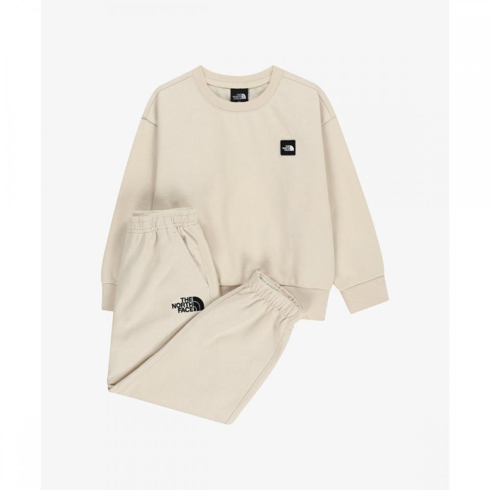 The North Face Kids Go To Set Cream Beige Nm5ms01u CREAM BEIGE/100