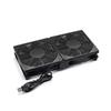 USB Powered Electronic Cooling Fan Dual Fan DC 5V Modem Router Cooler DIY Mute Network Cabinet Server Cooling Project DVR TV Box