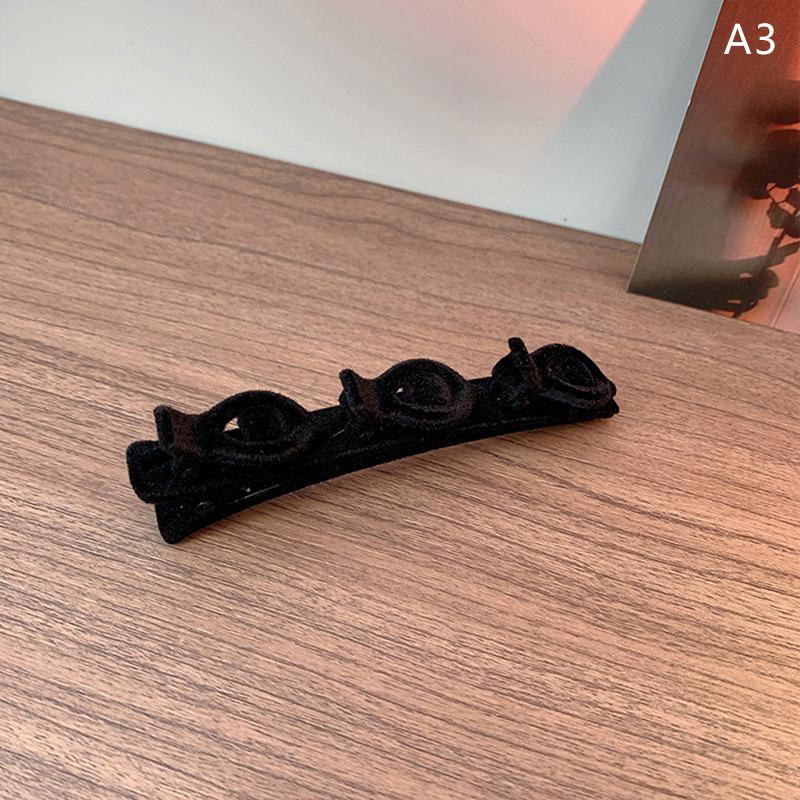 Flocked Bangs Hair Clip Black Headwear Women Cute Barrettes Hairgrip Alice Braided  Hairpins Hair Accessories
