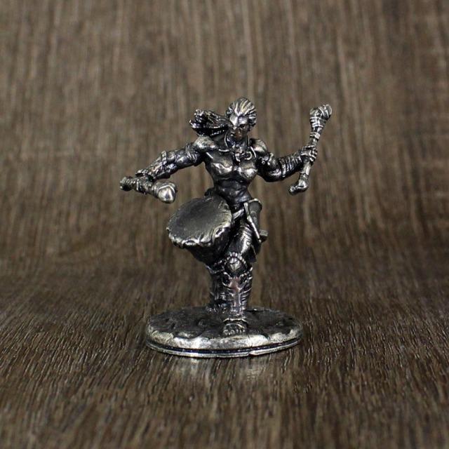 Metal Orc Tribe Soldier Archer Action Figures Desktop Game Chess Pieces Collectible Miniature Model Car Interior Ornament
