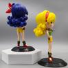 2 style Anime Dragon Ball Cute Lan Qi Cartoon Figure Yellow And Blue Hair Doll Toy Model Decorative Ornaments Gift
