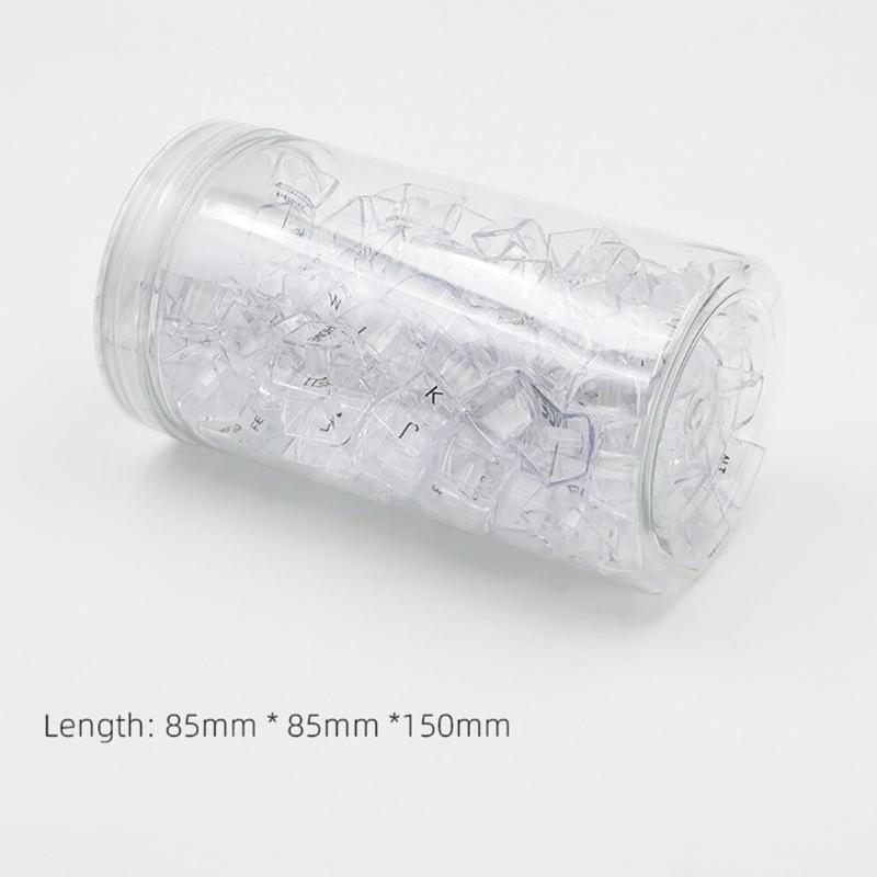 132Key Crystal Backlit Keycaps MDA Profile Translucents Keycap for Mechanical Keyboards