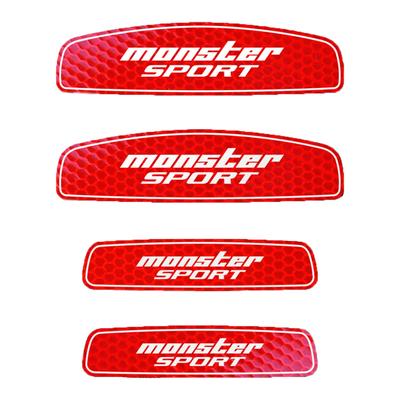 MONSTER SPORT Reflektierende Türaufkleber für Suzuki und Andere Universelles Set für Nachtsicherheit Unterstützung Reflektierende Fahrzeuge, 4, Aufkleber, 896119-0000M