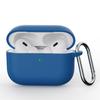 Solid color silicone one-piece earphone case for AirPods PRO1 Bluetooth earphone case with hook