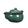 Green Ice Cover Bowl Teacup Household Large Single Sancai Tea Bowl Not Hot Hand Grab Pot High-End Kung Fu Tea Set