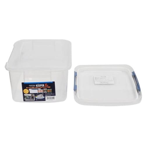 Iwasaki Industries KEEPER Locking Jumbo Case, Shallow, 6L, Small, B-895