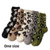 New Coral Fleece Fluffy Stockings Thickened Winter Warm Medium Tube Sock Sleep Socks Non-Slip Women Stockings Gift