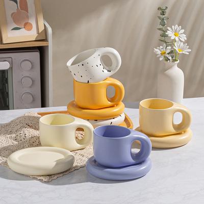 Nowy Styl Pangpang Ceramiczny Kubek Wysoka Wartość Lato Duża Pojemność Kubek na Wodę dla Studentów Uroczy Kubek z Dużym Brzuszkiem