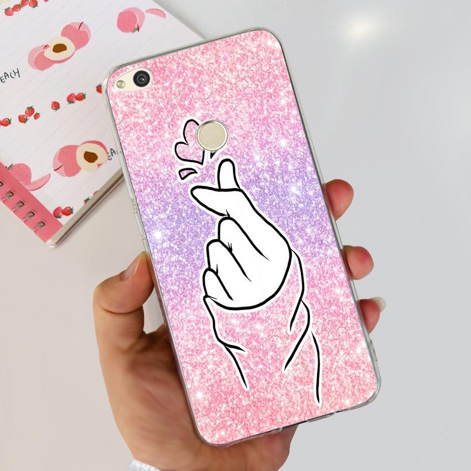 For Huawei P8 Lite 2017 Case Honor 8 Lite Popular Flowers Cartoon Cover Soft Silicone Phone Cases For Huawei P9 Lite 2017 Bumper