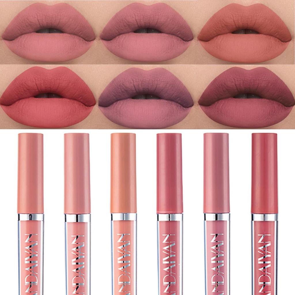 12 Colors Velvet Lipstick Matte Liquid Lipstick Waterproof & Long-Lasting Lip Gloss Non-Sticky Hydrating Formula Lip Glaze Ideal Gift for Women