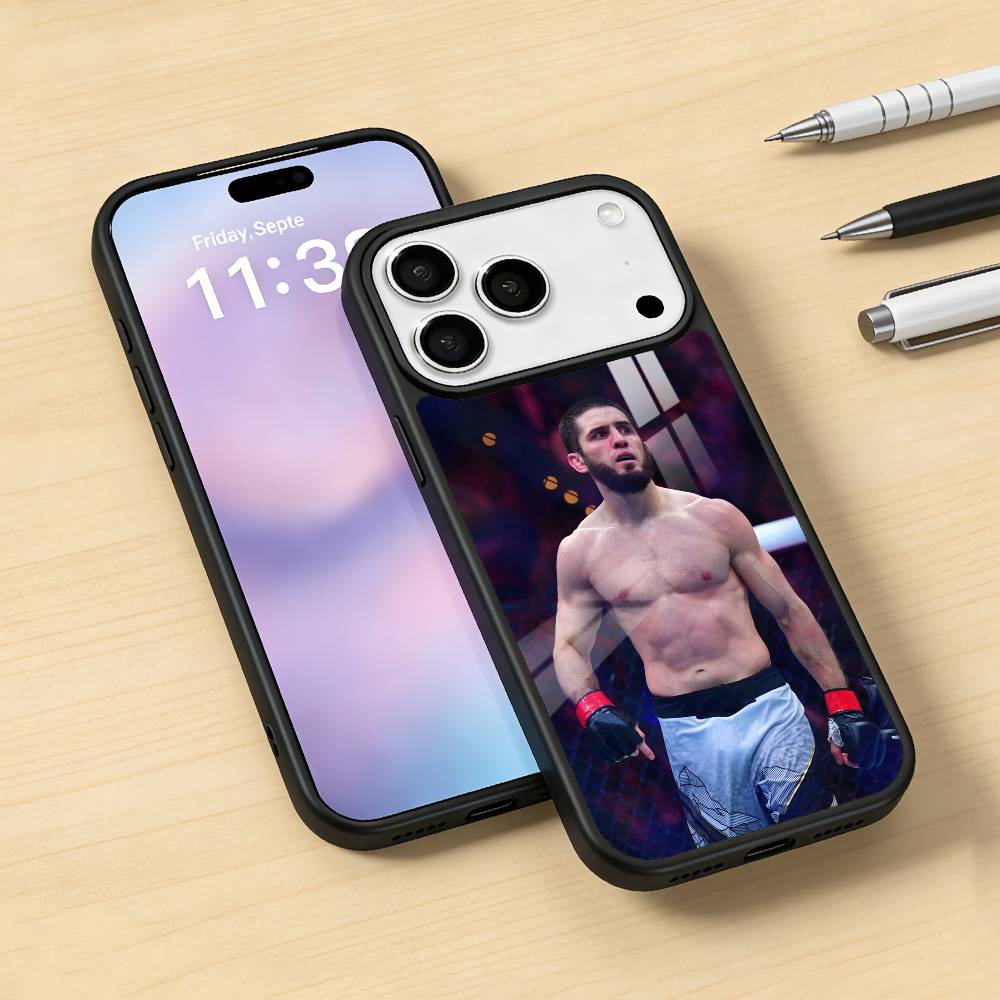 S-Strong I-Islam M-MakhachevS Phone Case For iPhone 17,16,15,14,13,12,Pro,Max For Magsafe Magnetic Wireless Charging