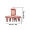 1 szt. Ręczna szczotka do masażu skóry głowy z dozownikiem szamponu Miękka silikonowa szczotka do włosów Wielofunkcyjna szczotka do złuszczania skóry głowy