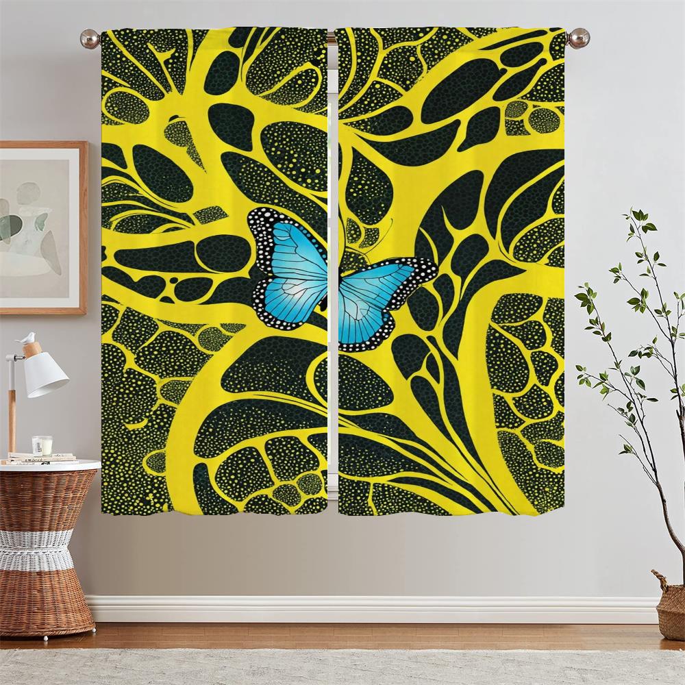 

Black Out Curtains Salon 2 Cheap Pieces Tristan Kusama Sheer Curtains for Doors Living Room Curtain Tiebacks Curls Blind Blinds W50xH70cmx2pcs-CL