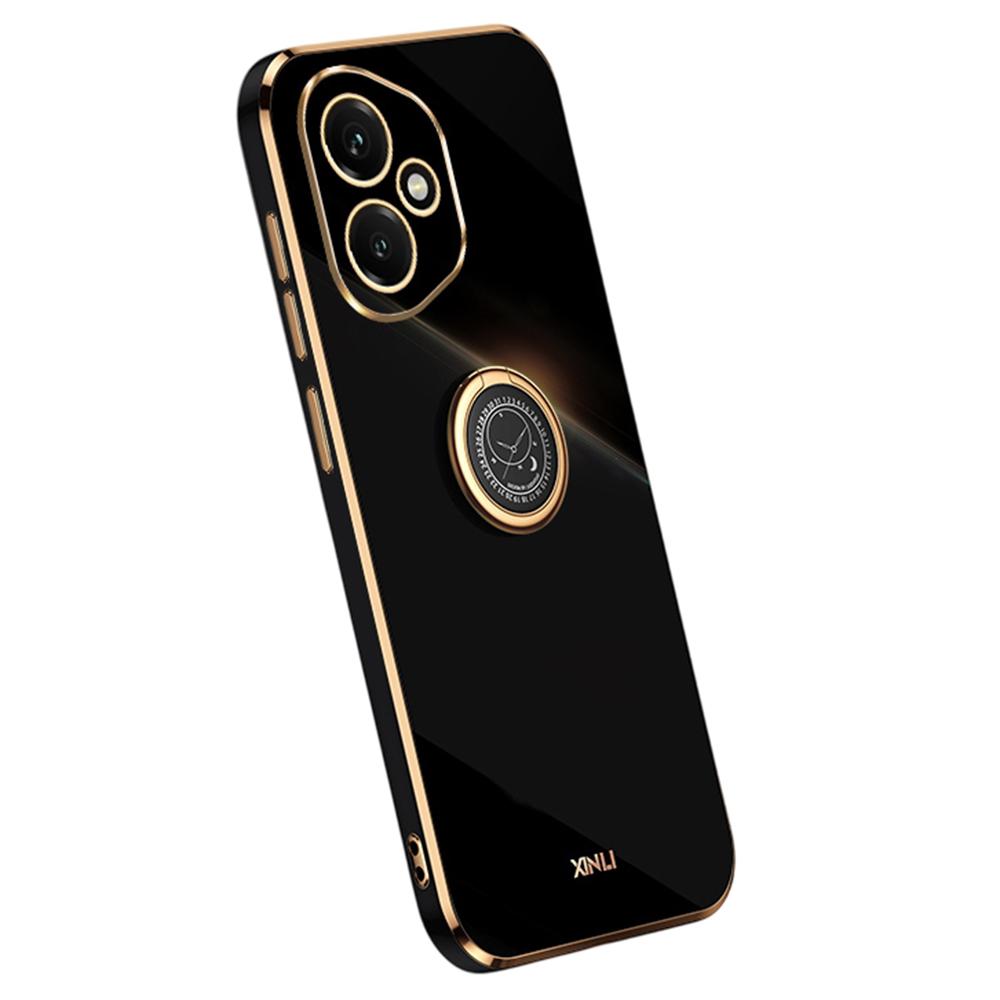 XINLI For Honor 400 5G (Global) Case Ring Kickstand Electroplating TPU Phone Cover