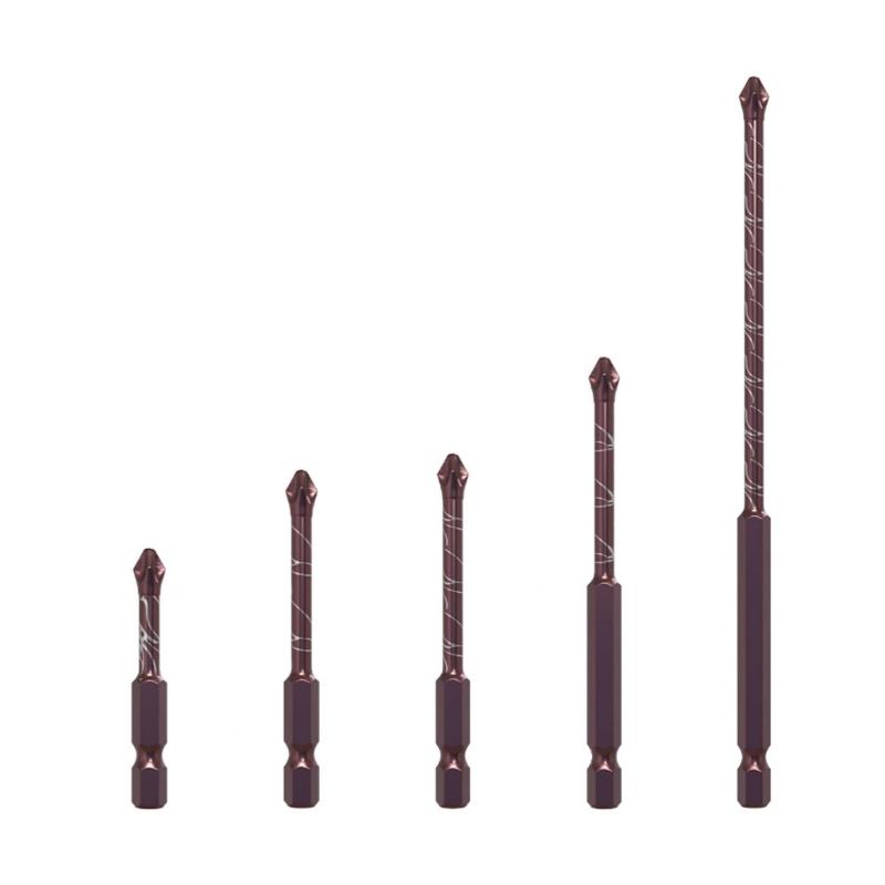 

5pcs/10Pcs Alloy Crosses Screwdriver Bit Set Hexagonal Shank Magnetic AntiSlip Tip Brown Coating Hexagonal Shank Tool