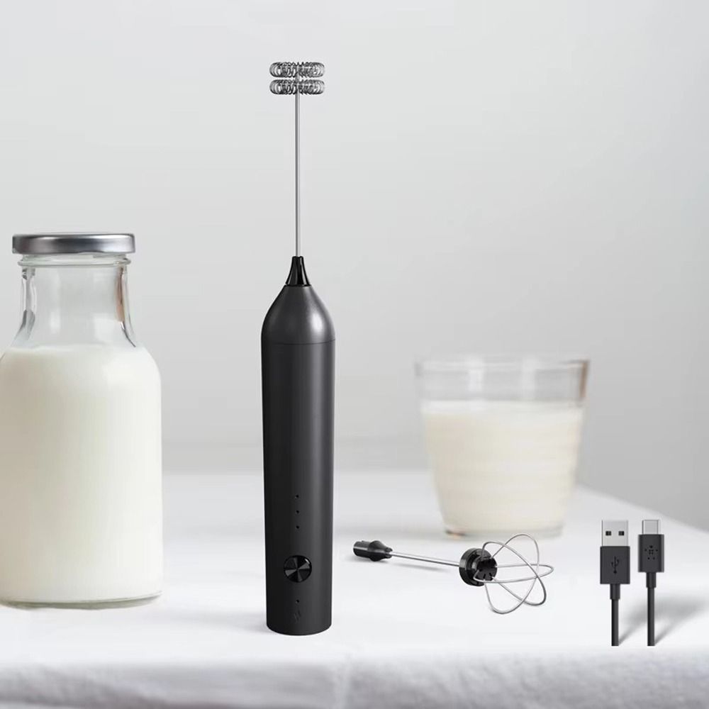 304 Stainless Steel Coffee Frother Powerful Electric Whisk Electric Milk Frother  Baking Tool