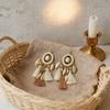 Bohemian long tassel earrings, women's high-end vacation style, personality exaggerated earrings, retro ethnic style earrings