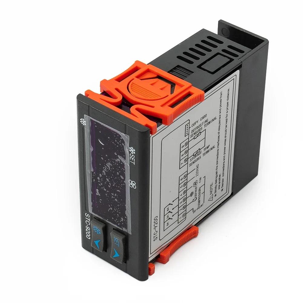 Temperaturregler Zuverlässiger STC 9200 AC 220V Digitaler Temperaturregler für Kühlung Abtauung und Lüftersteuerung