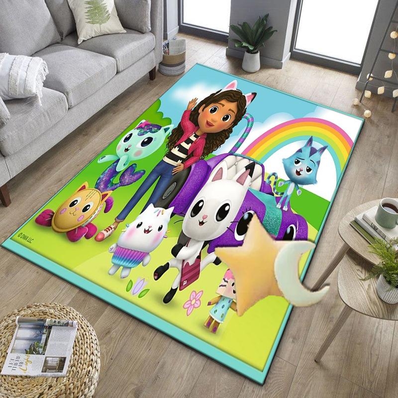 Rainbow Friends Dollhouse Office Rug Chair Mat, Game Carpet, Suitable for Front Door, Bedroom, Living Room, Desk, Holiday Gift