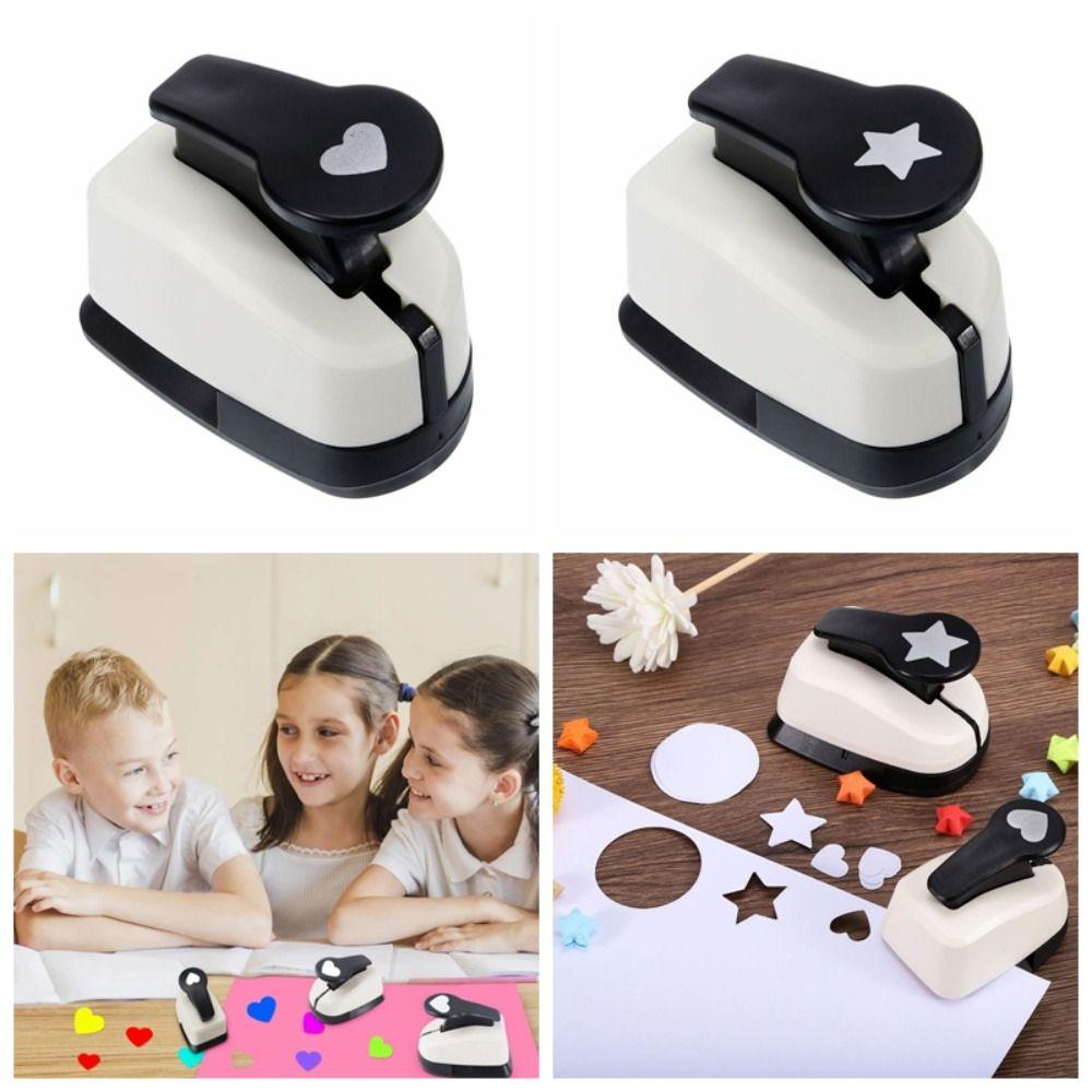 DIY Paper Cutting Heart Hole Punch 9/16/25mm Paper Shaper Cutter New Kid Hole Punch  Children