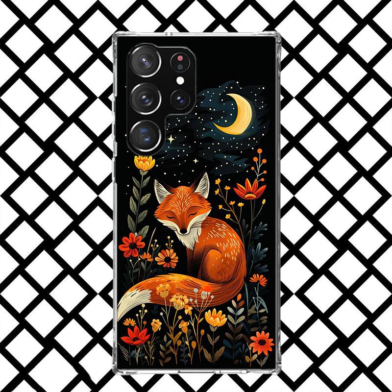 Animal Fox Phone Case for Samsung Galaxy S26 S25 Edge S24 S23 Ultra S22 Plus S21 FE S20 + Soft Cover Print Fundas Galaxy S25 S24