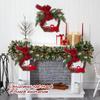 Christmas Wreath, Red Truck Plaid Wreath, Front Door Wreath Decoration
