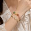 Light Luxury Colorful Zircon Bangle Sparkling Dopamine Wrist Jewelry  Evening Dinner