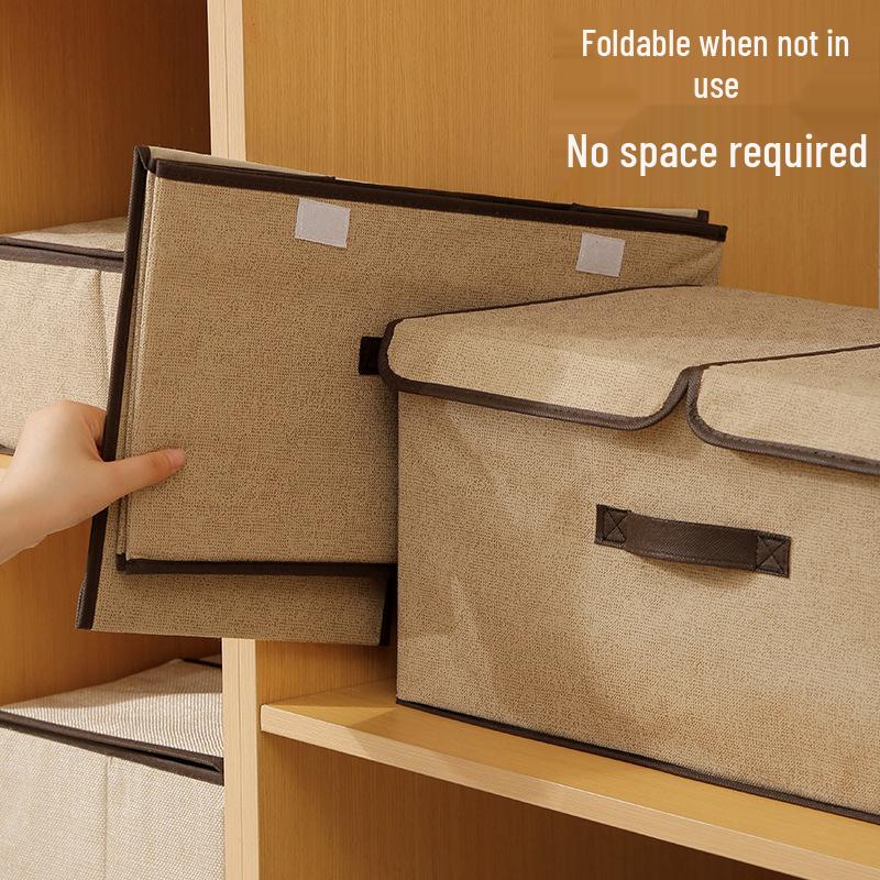 Skládací úložný box s odklopným víkem na oblečení a drobnosti