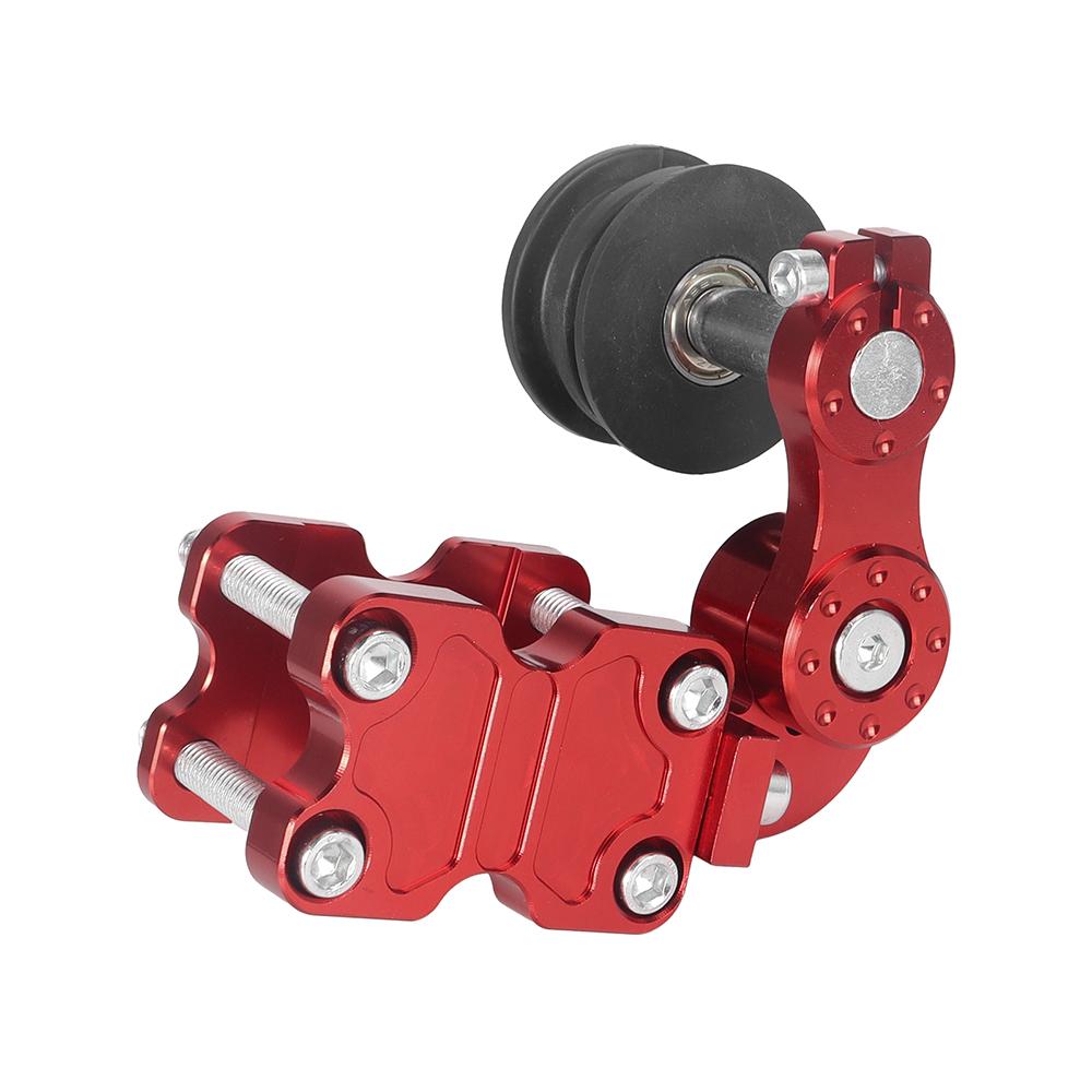 Motorcycle Adjuster Wheel Chain Tensioner CNC Aluminum Modification Spoke Chain Transmission Parts for Beach Bike Chopper ATV