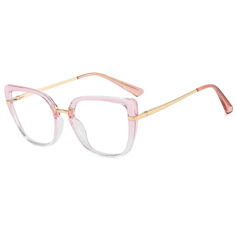 Anti-blue Light Glasses Metal Cat Eye Eyewear Women Men Daily Leisure Eyeglasses Blue Light Blocking Man Lady Computer Eyeglas