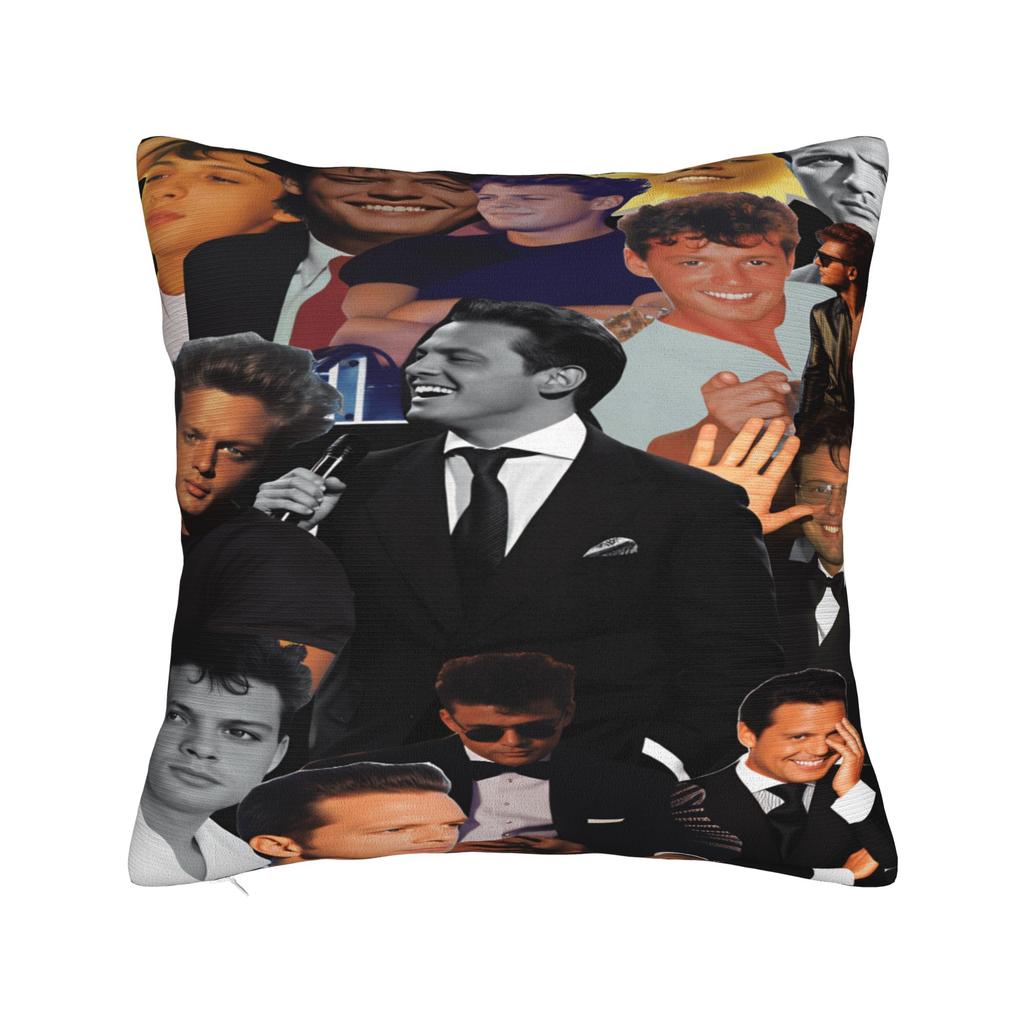 Singer L-Luis M-Miguel Pillow Cover  Retro Trendy Pillow Case For Sofa Couch Bed Living Room Soft Pillowcases Birthday Present